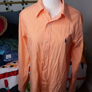 Polo Ralph Lauren Orange Checkered Shirt